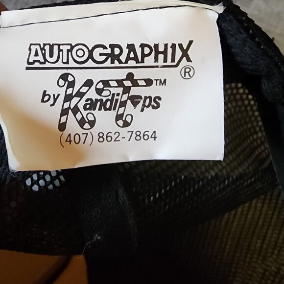 Vintage Autographix Kandi Tops Back w/ Red 58 Corvette Convertible Snapback Hat - Picture 7 of 8